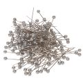 Floristik24 Helmipäiset kukka-askartelu- ja koristepinnien sarjat, hopeaa, Ø4 mm, 40 mm, 150 kpl