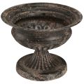 Floristik24 Plant Cup Chalice Antique Look Musta Ruskea Ø20cm K15cm