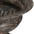 Plant Cup Chalice Antique Look Musta Ruskea Ø20cm K15cm | Floristik24.fi