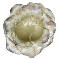 Floristik24 Ruusun kukka istutukseen, hautajaiskukkakauppa, kiviruusu, betonikoriste Harmaa, Aprikoosi, Violetti Ø11cm L22cm K9cm L22cm K9cm