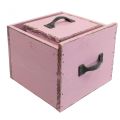 Floristik24 Kasvilaatikko kasvilaatikko puinen vaaleanpunainen 12,5/16cm 2 kappaletta