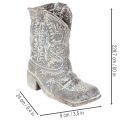 Koristeelliset cowboy-saappaat istutuskengät 24 cm | Floristik24.fi