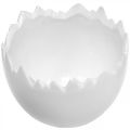 Floristik24 Ruukku munankuoren valkoinen Ø12cm K9cm 2kpl