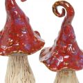 Floristik24 Keraamiset sienet maaginen metsä punainen koristeellinen sieni keraaminen koristelu H16cm 2kpl