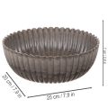 Pyöreä, uritettu kulho, koristeellinen kukka-asetelmien säilytysastia, 20 cm, 2 kpl | Floristik24.fi