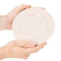 Pyöreät, yksinkertaiset koristelautaset ja pienet asetelmat, 17 cm, 6 kpl | Floristik24.fi