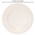 Pyöreät, yksinkertaiset koristelautaset ja pienet asetelmat, 17 cm, 6 kpl | Floristik24.fi
