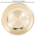 Floristik24 Pienet pyöreät kiiltävät koristelautaset, 17 cm, 6 kpl