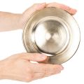 Pienet pyöreät kiiltävät koristelautaset, 17 cm, 6 kpl | Floristik24.fi