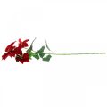 Floristik24 Keinotekoinen joulutähti punainen varsi kukka 3 kukkia 85cm