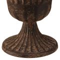 Kupimaljakko koristekuppi metalliruskea antiikki Ø14cm K12cm | Floristik24.fi