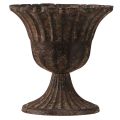 Kupimaljakko koristekuppi metalliruskea antiikki Ø14cm K12cm | Floristik24.fi