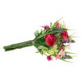 Floristik24 Ranunculus-kimppu rypälehyasinteilla Pinkki 25cm