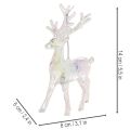 Akryyliset porokoristeet joulukuuseen, 14 cm, 4 kpl | Floristik24.fi
