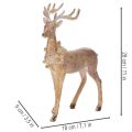 Koristeellinen peurahahmo sarvineen, seisova, joulukoriste, 28 cm | Floristik24.fi