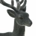 Floristik24 Deco deer parvi harmaa 20cm 2kpl