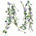 Floristik24 Romanttinen kukka seppele laventelin violetti valkoinen 194cm
