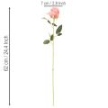 Tekoruusuja kimpussa, pitkä varsi 62 cm, 12 kpl | Floristik24.fi