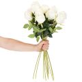 Tekoruusu, pitkävartinen, maljakkoon, 62 cm, 12 kpl | Floristik24.fi