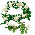 Floristik24 Romanttinen Rose Garland Silkkikukka Keinotekoinen ruusuköynnös 160cm