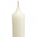 Floristik24 Maalaismaiset kynttilät korkeat kynttilät yksiväriset valkoiset 350/28mm 4 kpl