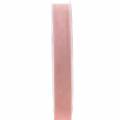 Floristik24 Vaaleanpunainen samettinauha 15mm 7m