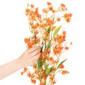 Tekokukka orkidean oksa oranssi filigraani huonekoriste 110cm 3kpl | Floristik24.fi