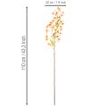Tekokukka orkidean oksa oranssi filigraani huonekoriste 110cm 3kpl | Floristik24.fi