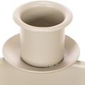 Kynttilänjalka, jossa 4 pidikettä, moderni adventtiseppele, beige, 15 cm | Floristik24.fi