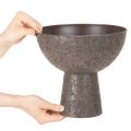 Pyöreä ruukku jalustalla, moderni kukkaruukku, 25 cm | Floristik24.fi
