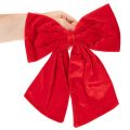 Punainen koristerusetti joulukoristeena, 28 cm, 3 kpl | Floristik24.fi