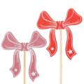 Floristik24 Koristeelliset rusettikukkapellitikut 32 cm 12 kpl
