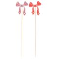 Koristeelliset rusettikukkapellitikut 32 cm 12 kpl | Floristik24.fi