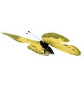 Floristik24 Perhonen keltainen kiinnikkeellä 11cm 6kpl