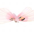 Floristik24 Perhonen kiinnikkeellä vaaleanpunainen 8cm 8kpl