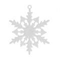 Floristik24 Lumihiutale ripustettavaksi 7cm valkoinen glitterillä 36kpl
