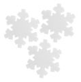 Floristik24 Lumihiutale valkoinen 7cm 8kpl
