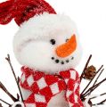 Floristik24 Lumiukko valkoinen-punainen parveni 24cm