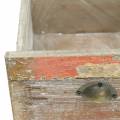 Floristik24 Istutin puinen laatikko antiikki istutukseen 20cm / 15cm