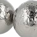 Floristik24 Kelluvat pallokukat hopea metalli Ø5,5cm lajitelma 6kpl