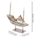 Laivakoriste, merihenkinen, puinen, jalustalla, 20 cm | Floristik24.fi