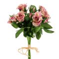 Floristik24 Silkkikangas kukkia ruusukimppu L26cm vanha ruusu 3kpl