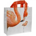 Floristik24 Ostoskassi, ostoskassi L39,5cm Flamingo laukku