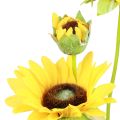 Floristik24 Keinotekoiset kasvit tekoauringonkukat tekokukat koriste keltainen 64cm