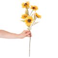 Keinotekoinen auringonkukka, elävän näköinen koriste, 72 cm, 2 kpl | Floristik24.fi