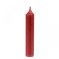 Floristik24 Sauvakynttilä punaiset kynttilät rubiininpunainen 120mm/Ø21mm 6kpl