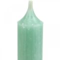 Puikkokynttilät Vihreät kynttilät Jade-kynttiläkoriste Ø21/170mm 6kpl