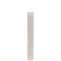 Floristik24 Kartiokynttilät yksivärinen harmaa 34mm x 240mm 4 kpl