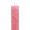 Floristik24 Vaaleanpunaiset kynttilät 34mm x 300mm 4kpl