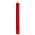 Floristik24 Kartiokynttilät punaiseksi värjätty 34mm x 300mm 4 kpl